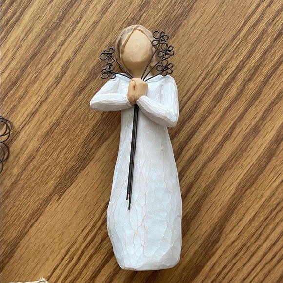 Willow Tree Angel Sculpture Set - Cream and Brown - Picture 6 of 7